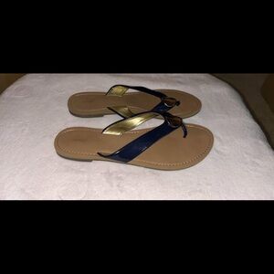 Apt. 9 Navy and Gold Women's Sandals